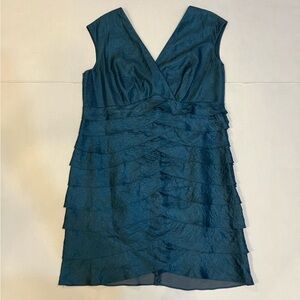 Dress barn Blue green dress size 18 W